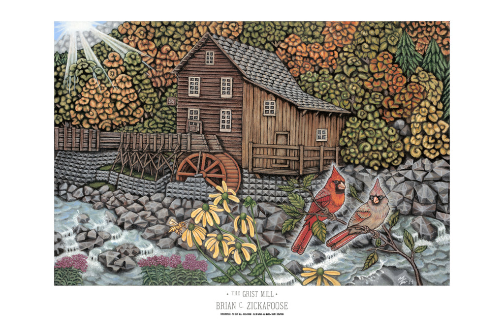 The Grist Mill 36x24 Inch Poster