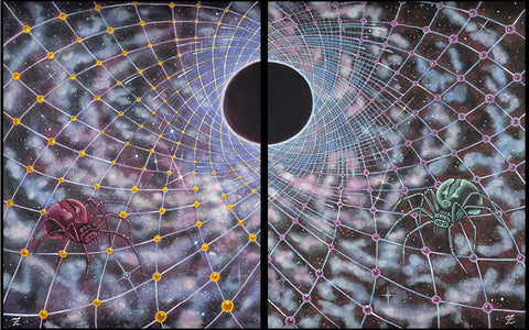 Spider Eclip-Tych - Canvas Edition